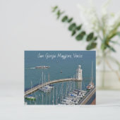 Venedig San Giorgio Postkarte (Stehend Vorderseite)