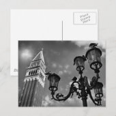 Venedig San Marco Tower und Street Lights Postkarte (Vorne/Hinten)