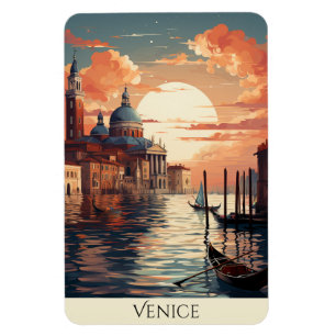 Venedig   Schöne Kanal-Kunstwerke Magnet