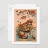 Venedig, Seebrücke bei Olympia Gondeln 3 Postkarte (Vorne/Hinten)