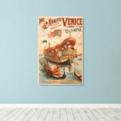 Venedig, Seebrücke bei Olympia Gondeln Leinwanddruck (Insitu (Holzboden))