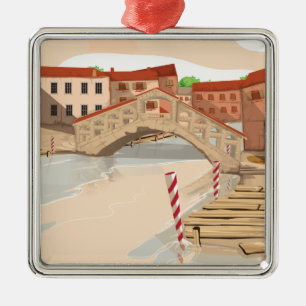 Venedig Silbernes Ornament