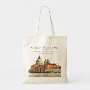 Venedig Skyline Aquarell Mädchen-Wochenende Tragetasche