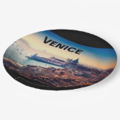 Venedig Sommer Pappteller (Schrägansicht)