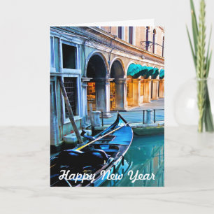 Venedig Special Alley mit Liebe Zitat Feiertagskarte