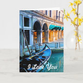 Venedig Special Alley mit Liebe Zitat Karte (Gelbe Blume)