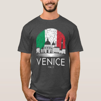Venedig Stadt Italien Flagge lustig T-Shirt