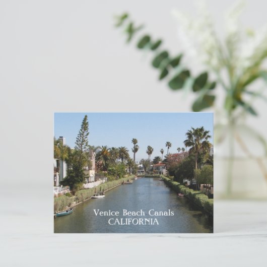 Venedig-Strand-Kanal-Postkarte! Postkarte (Stehend Vorderseite)