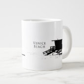 Venedig-Strand-Spezialitäten-Tasse Jumbo-Tasse (Vorderseite Rechts)