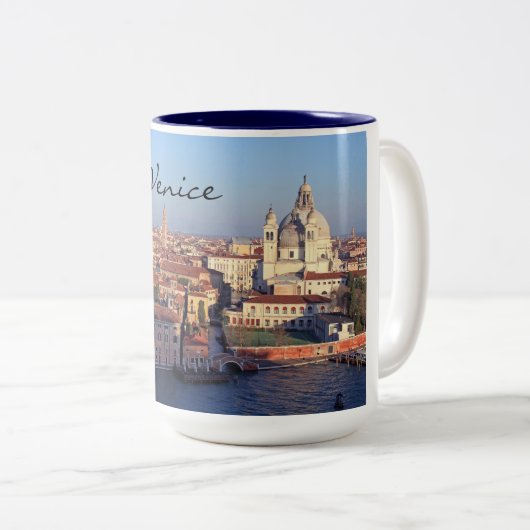 Venedig-Tasse Zweifarbige Tasse (VorderseiteRechts)