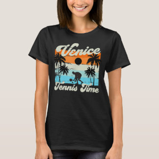 Venedig Tennis Time - Retro Vintages Paddel T-Shirt