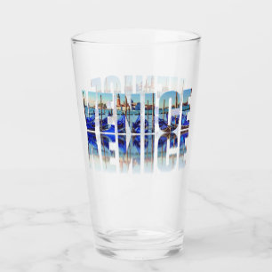 Venedig-Text mit Reflektion Glas