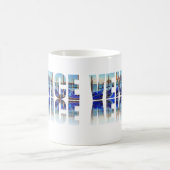 Venedig-Text mit Reflektion Kaffeetasse (Mittel)