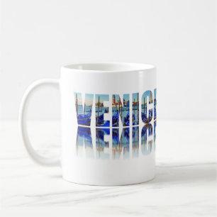 Venedig-Text mit Reflektion Kaffeetasse