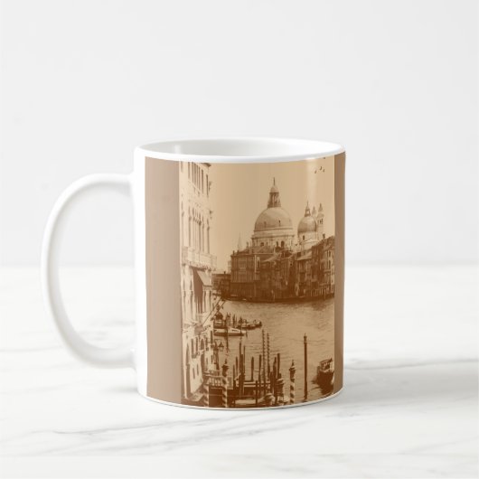 Venedig und Grand Canal in Taupe Kaffeetasse (Links)
