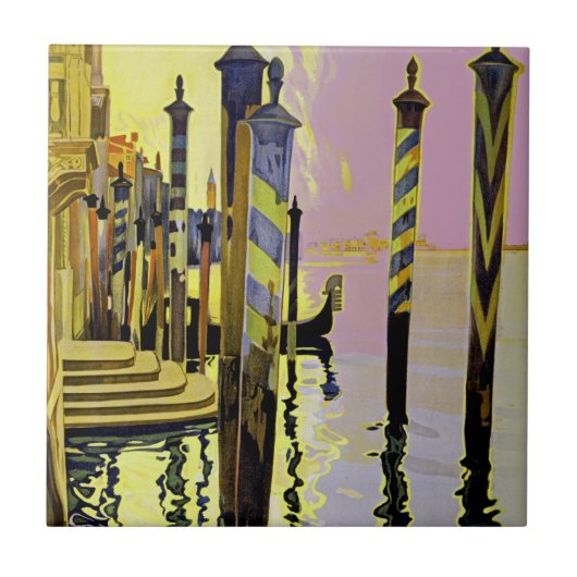 Venedig und Lido Fliese (Vorderseite)