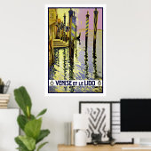 Venedig und Lido Poster (Heimbüro)