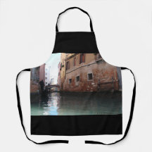 Venedig und seine Kanäle - schwarz
