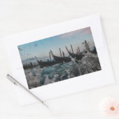 Venedig, Venedig. Gondeln. Italien Rechteckiger Aufkleber (Umschlag)