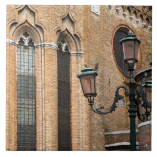 Venedig, Venetien, Italien - Ein Laternenpfahl ste Fliese