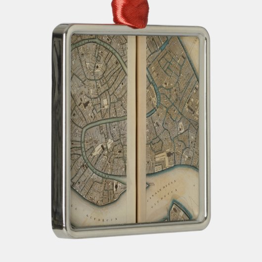 Venedig Venezia Venedig Silbernes Ornament (Rechts)