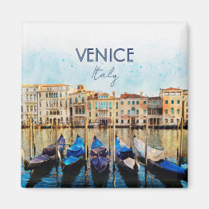 VENEDIG VENEZIA watercolor - Italien Reisen Souven Magnet