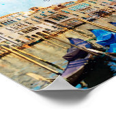 VENEDIG VENEZIA watercolor - Italien Reisen Souven Poster (Ecke)