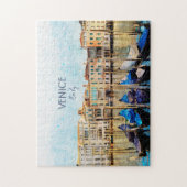 VENEDIG VENEZIA watercolor - Italien Reisen Souven Puzzle (Vertikal)