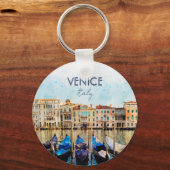 VENEDIG VENEZIA watercolor - Italien Reisen Souven Schlüsselanhänger (Vorderseite)