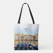 VENEDIG VENEZIA watercolor - Italien Reisen Souven Tasche (Rückseite)