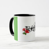 *~* Venedig Venezianisch Maske und Rose Italien Tasse (Vorderseite Links)