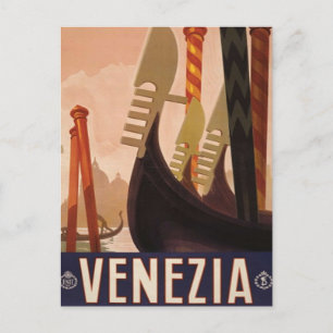 Venedig Venice Italien Europa Vintage Reise Postkarte
