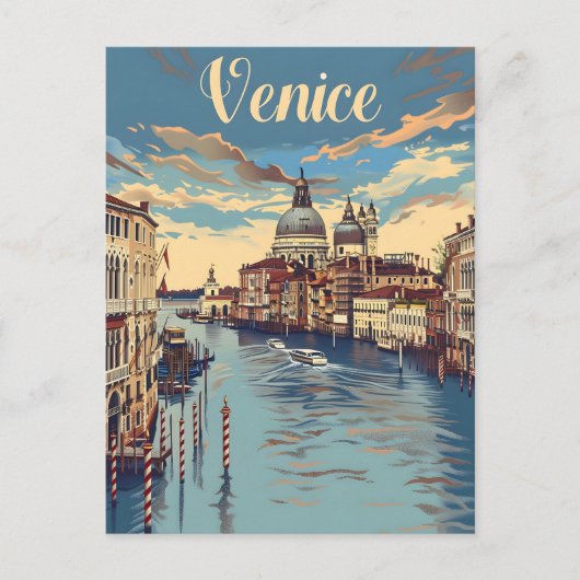 Venedig Vintag Postkarte (Vorderseite)