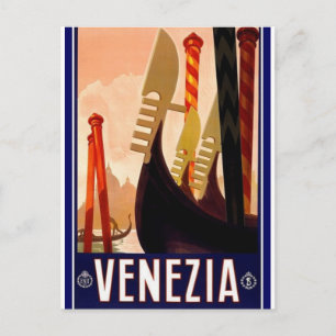Venedig Vintage Italienisches Poster Postkarte