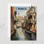 Venedig Vintage Postkarte (Vorne/Hinten)