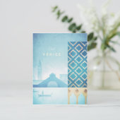 Venedig Vintage Travel Poster - The Restaurant Postkarte (Stehend Vorderseite)