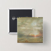 Venedig vom hebräischen Friedhof Button (Vorne & Hinten)