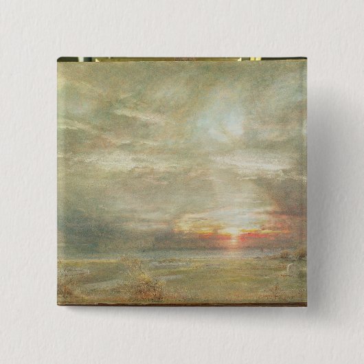 Venedig vom hebräischen Friedhof Button (Vorderseite)