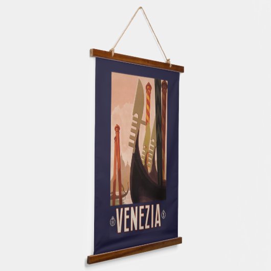 Venedig Wandteppich Mit Holzrahmen (Gewinkelt)