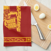 Venedig-Wappen Geschirrtuch (Viertel Falte)