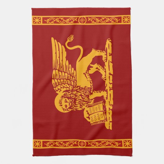 Venedig-Wappen Geschirrtuch (Vertikal)