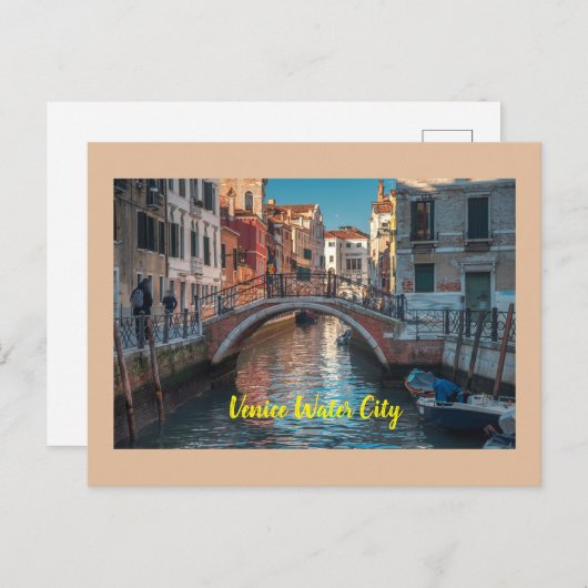 Venedig Wasserstadt Rom Postkarte (Vorne/Hinten)