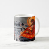 "Venen des Vulkans" - Vulkanerportrait Kaffeetasse (VorderseiteRechts)