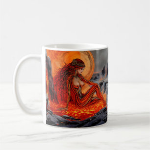 "Venen des Vulkans" - Vulkanerportrait Kaffeetasse