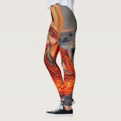 "Venen des Vulkans" - Vulkanerportrait Leggings (Links)