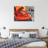 "Venen des Vulkans" - Vulkanerportrait Leinwanddruck (Insitu (Schlafzimmer))