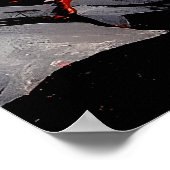 "Venen des Vulkans" - Vulkanerportrait Poster (Ecke)