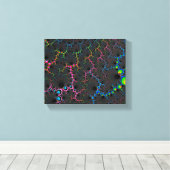 Venen - Fraktal Art Leinwanddruck (Insitu (Holzboden))