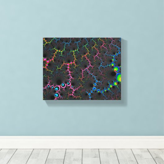 Venen - Fraktal Art Leinwanddruck (Insitu (Holzboden))