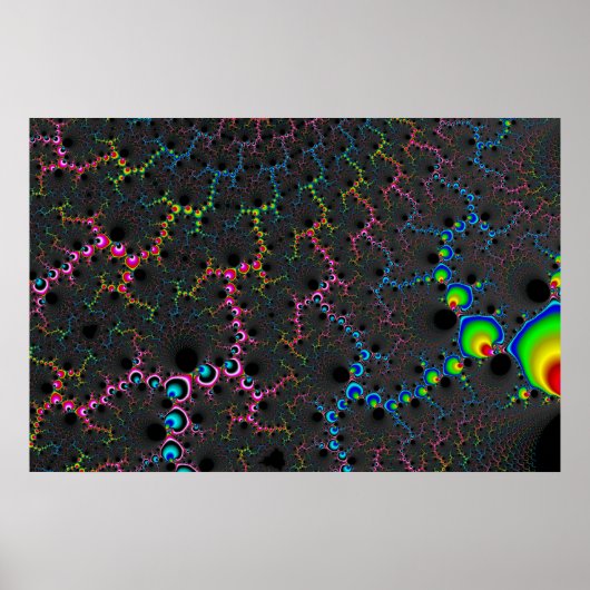 Venen - Fraktal Art Poster (Vorne)